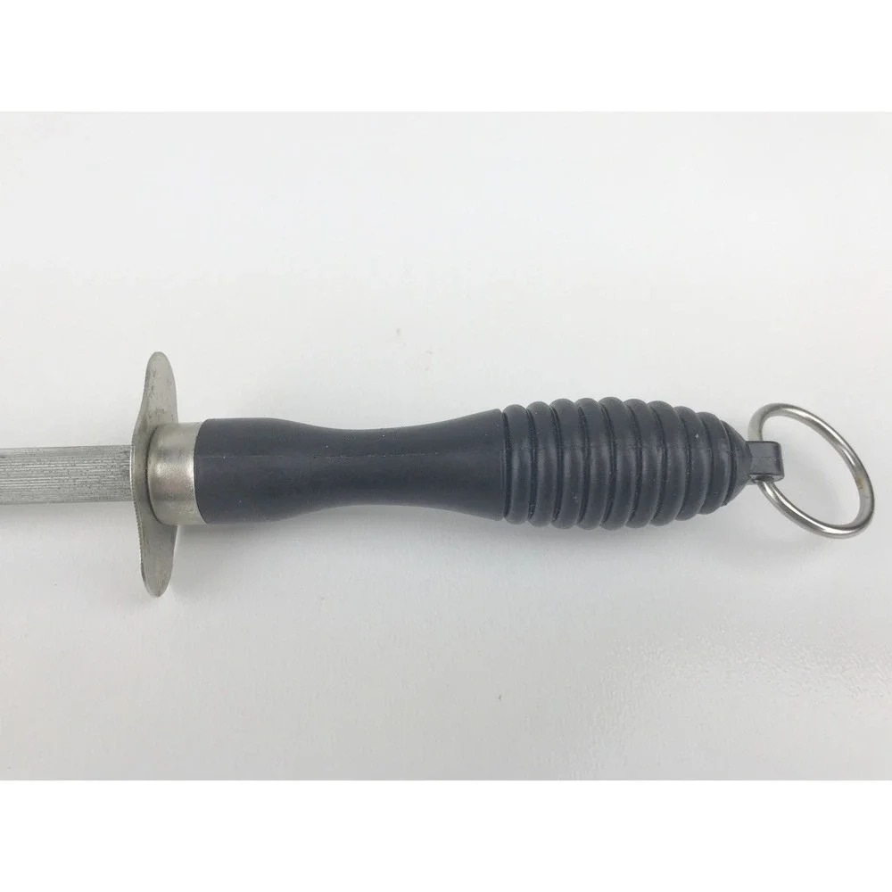 Unbranded Honing Sharpening Steel‎ Rod Knife Sharpener Black Handle Kitchen Tool